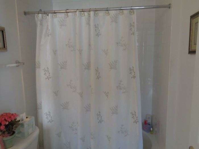 Shower curtain & hooks