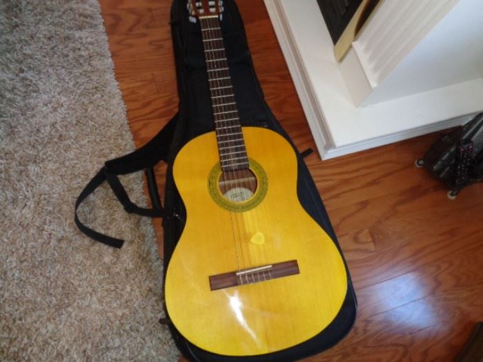 Lucero 6-string acoustic guitar with case