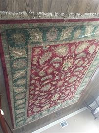 $200 Handmade Wool Rug will add measurements, but approx 6 x 9