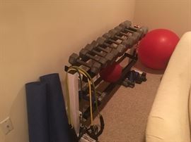 $150 set weights, mats