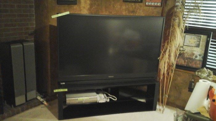 65" tv  the tv stand is very nice too sold separately 