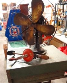 Brass Fan & Mohawk Hand Operated Drill