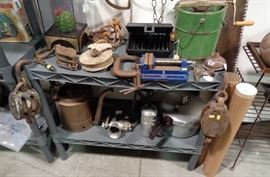 Pulleys; Oil Cans, Ice Cream Maker