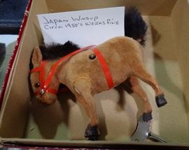 1950s Japan Wind-Up Donkey - Works Great