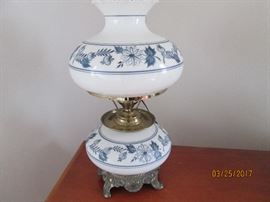 Vintage hurricane lamp