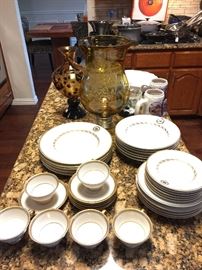 Santa Anita Park, California Dinner Ware made by Mayer China.