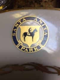 Santa Anita Park, California Dinner Ware made by Mayer China.