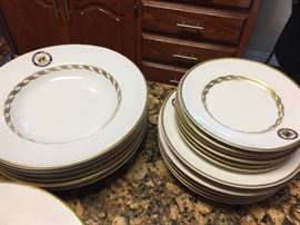 Santa Anita Park, California Dinner Ware made by Mayer China.