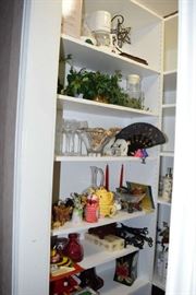 Kitchen and Decorator Items, Candles, Glassware, Tea Pot