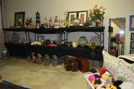 Colorful Fish Art, Cement Frogs, Yard Art, Ginger Jar, Green Pottery