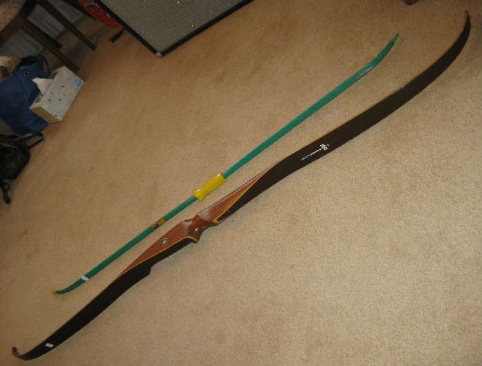 Pearson Cougar Bow and Vintage Child's Bow