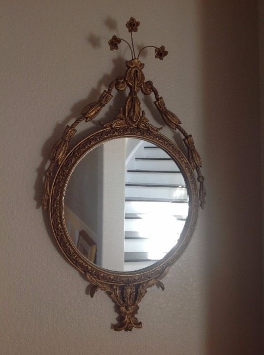 Pair of vintge gold mirrors