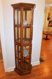 Lighted curio cabinet