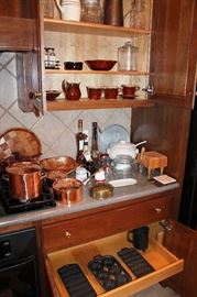 Copper and cast iron items