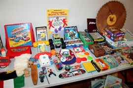 Children's toys, games, books, baseball cards