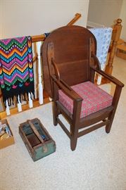 Antique chair / table
