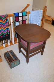 Antique chair / table