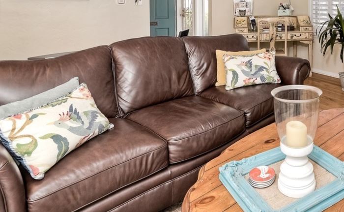 Leather sofa - in great condition!