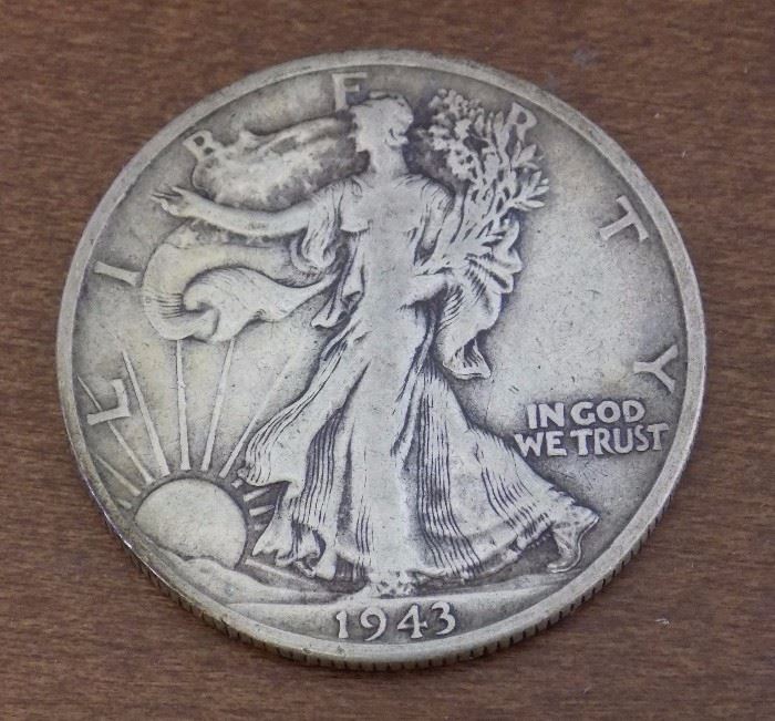 1943 Walking Liberty D. Many more coins for sale also