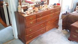 DOUBLE DRESSER & MIRROR....$200 + TAX