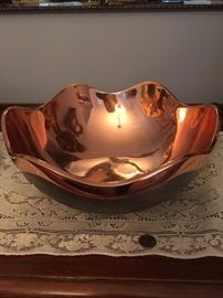 Nambe copper bowl - large