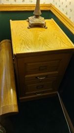 Oak file cabinet