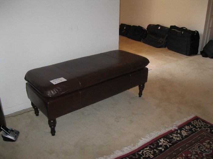 Large  leather Sofa ottoman 