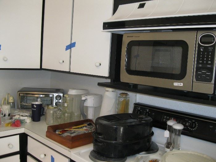 kitchen stuff, microwave, toaster oven....etc 