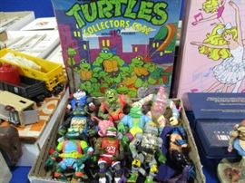 Teenage Mutant Ninja Turtles action figures and collector case