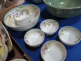 Hand Painted berry bowl set