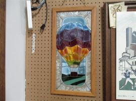 Stain glass hot air balloon