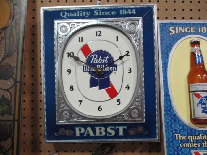 Pabst Blue Ribbon clock