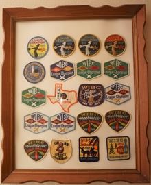 Vintage bowling patches