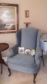 BASSETT WING CHAIRS X 2