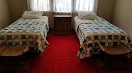 Set of twin beds - mattress and boxsprings in excellent condition