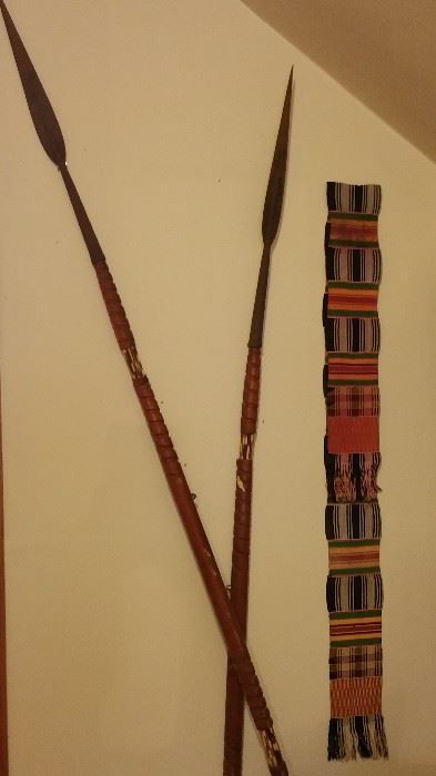 African spears and Kenti scarf