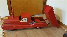 Handmade childs dump truck with functioning dumper