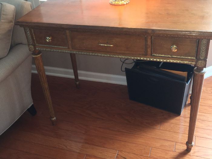 Petite antique desk with 3 drawers