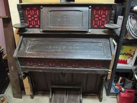 Free Delivery - Pump Organ.  Great piece of furniture plus you can make music if you move your feet up and down.  