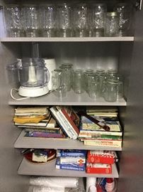 Cookbooks and jars
