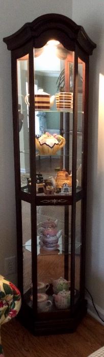 Lighted curio cabinet 