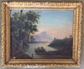 Unsigned Oil on Windsor Newton Millboard c.1860.