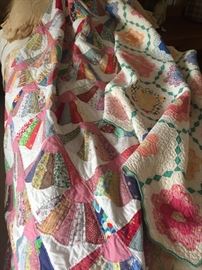 Vintage Hand Made Quilts