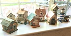 Hand Made and Hand Painted Bird Houses