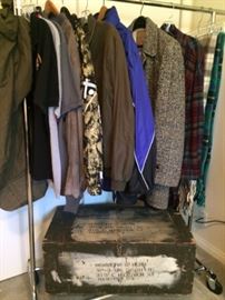 Men's Clothing, Korean War Foot Locker & Duffle Bag