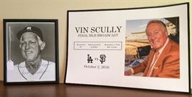 Sparky Anderson signed photo and other sports memorabilia.