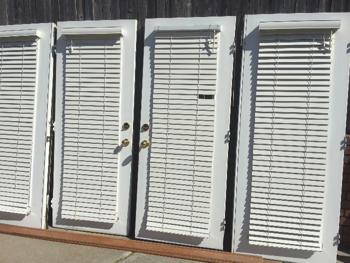 4 doors with blinds and hardware