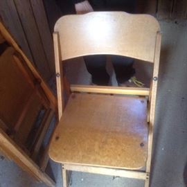 Vintage folding chairs set of 4.