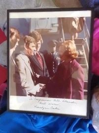 Autographed Rosalynn Carter w/ Bill Clinton and Arkansas Congressman Bill Alexander 