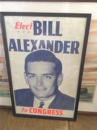 Vintage Political Election Poster Framed 